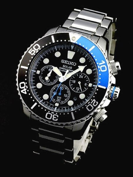 SEIKO SSC017P1 ソーラー ダイバーズウォッチ Seiko Solar Quartz Chronograph with Stop-Watch and 24-hour Sub