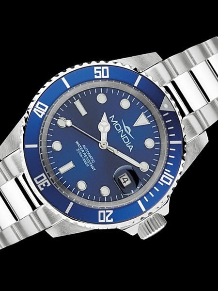 Mondia Classic Automatic Dive Watch with Blue Dial #MI786SS-02BL-BM