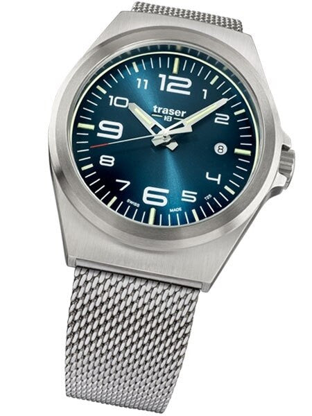 Traser P59 Essential M Blue Dial Watch w/Trigalight + SuperLuminova #108205