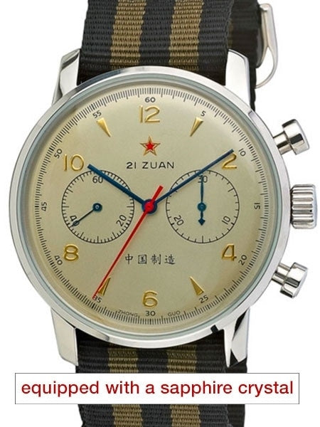 Seagull 1963 Hand Wind Mechanical Chronograph with Sapphire Crystal #6488-2901C-S