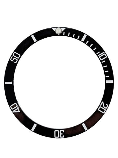 Black Ceramic Bezel Insert for Seiko SKX007, SKX009, SKX011 with Luminous PIP #C01-01