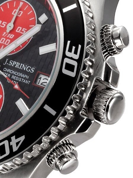 J. Springs Quartz Chronograph Watch with 60-minute Stopwatch Function and 44mm Case  #BFD071