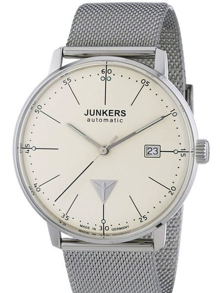 Junkers Bauhaus Swiss Automatic Watch with Domed Hesalite Crystal #6050M-5
