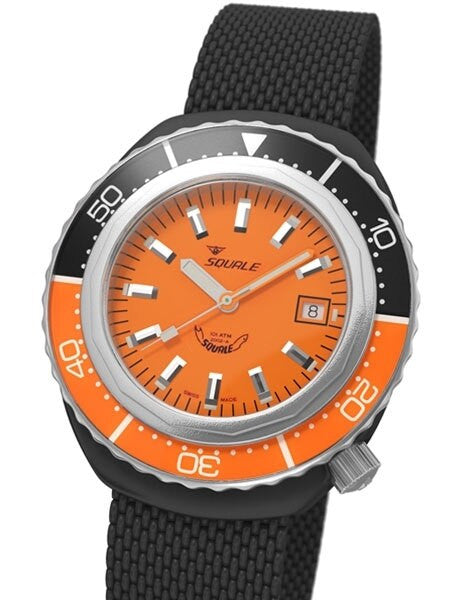Squale 1000 meter Professional Swiss Automatic Dive watch with PVD Mesh Bracelet #2002O-PVD-S