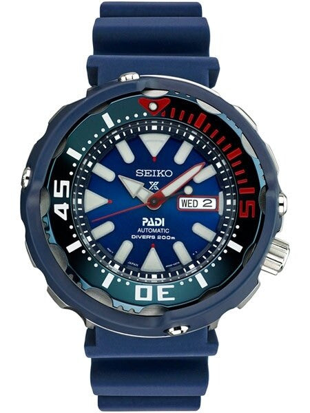 Seiko Prospex 24-Jewel Automatic Special Edition PADI Dive Watch with Case Shroud #SRPA83