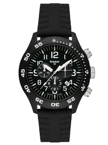 Traser Officer Pro Chronograph with Tritium Illumination and 12-Hour Totalizer #107101