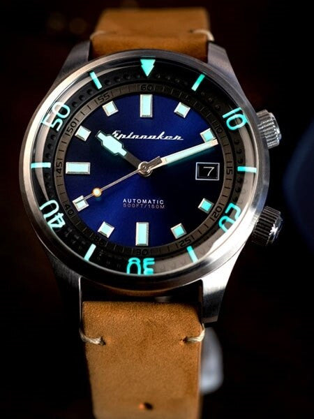Spinnaker Bradner 42m Vintage-Style Automatic Sport Watch with a Luminous Bezel #SP-5057-05