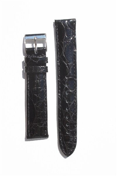 Toscana Black Genuine Crocodile Watch Strap (fits Orient Bambino) ML-90101 (21mm lug)