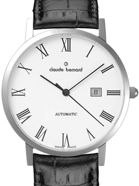 Claude Bernard Swiss Made ETA Automatic Dress Watch #80095-3-BR