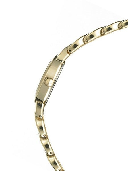 Seiko Ladies Solar Dress Watch with Goldtone Hands and Markers #SUP338