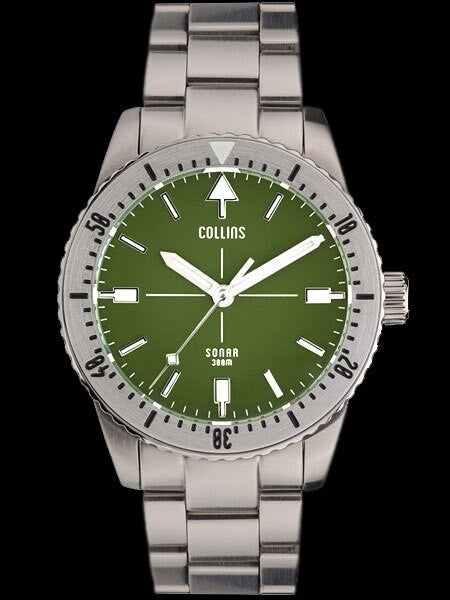 Collins SONAR Swiss Automatic, 300-M Dive Watch with 39.5mm Case and a Sapphire Crystal #CWC06