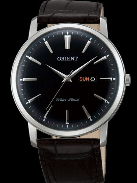 Orient Capital Quartz Analog Dress Watch with Day and Date #UG1R002B