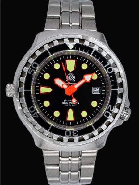 Tauchmeister Automatic, 1000m Dive Watch with Helium Release Valve and Sapphire Crystal #T0079M