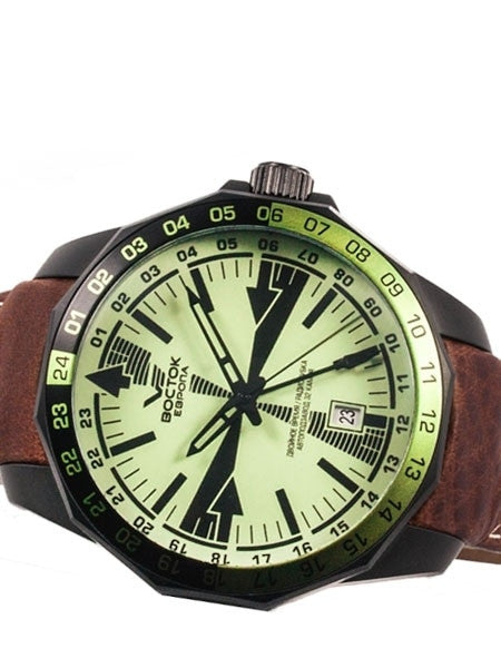 Vostok-Europe Radio Room, Dual Time Automatic Watch with Luminous Dial #2254224