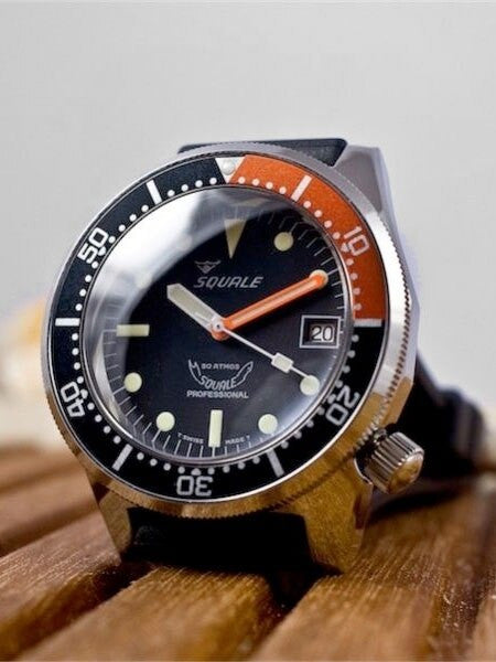 Squale 500 meter Professional Swiss Automatic Dive watch with Sapphire Crystal #1521-026-BKO