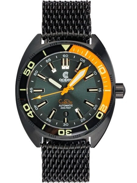 Ocean Crawler Core Diver Swiss Automatic Watch with AR Sapphire Crystal #CD-522