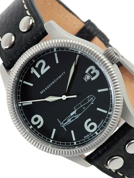 Messerschmitt 40mm Sand Blasted Case with Coin Edge Bezel #ME109-41S