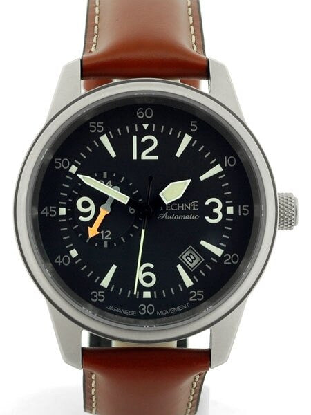 Techne Automatic 41mm Goshawk Aviator Watch with Anti-Reflective Sapphire Crystal  #411.053