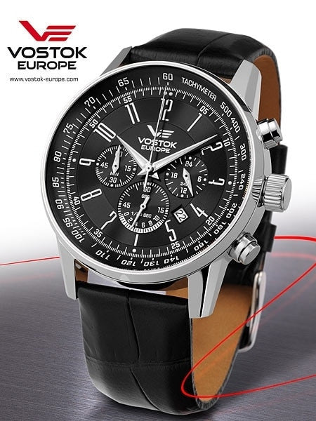 Vostok-Europe Gaz-Limo Quartz Chronograph with 24-Hour Sub-Dial 5611131
