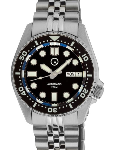 Islander 38mm Automatic Dive Watch with Solid-Link Bracelet, AR Sapphire Crystal, and Luminous Ceramic Bezel Insert #ISL-05