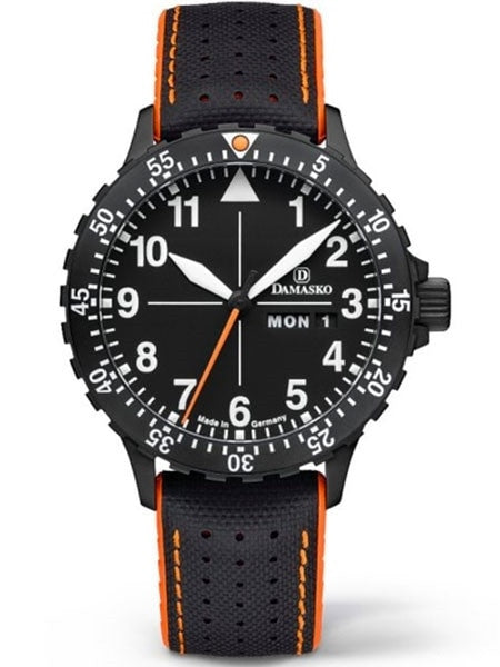 Damasko Swiss ETA Automatic with a Rotating 60-Minute Bezel and Black ion plated SS Case #DA42