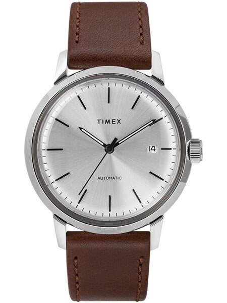 Timex 40mm Marlin 21-Jewel Automatic Watch with Silver Dial #TW2T22700ZV