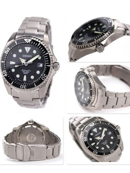 Seiko Shogun Prospex Automatic Dive Watch with Dia-Shield Titanium Case and Bracelet #SBDC007