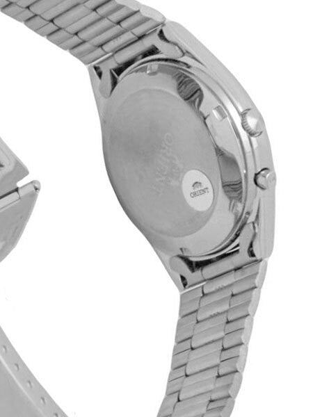Orient Automatic Watch with Green Dial, Day-Date and SS Bracelet #EM6Q00DF