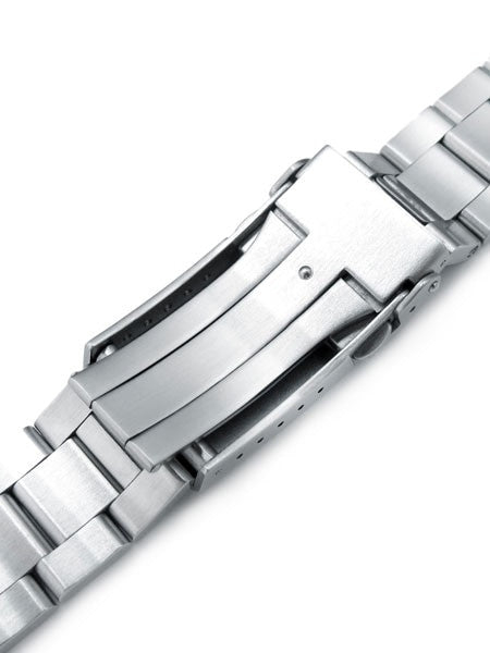 Strapcode 22mm Super-O "Boyer" watch band for Orient Kamasu #SS221820B115