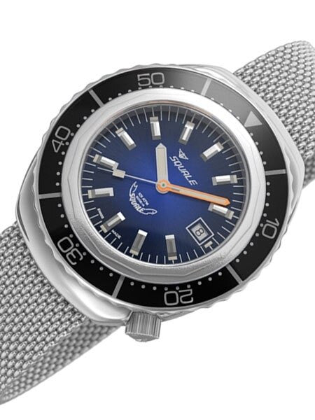 Squale 1000 meter Professional Swiss Automatic Dive watch with Sapphire Crystal #2002BLBK-S