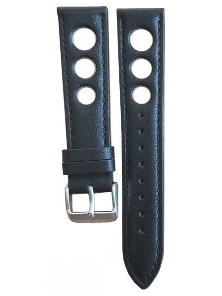 Horween Leather Rally Sport Strap with Stainless Steel Buckle #INS-HOR-Rally01