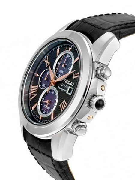 Seiko Le Grand Sport Solar Powered Chronograph with Stopwatch and Alarm #SSC379