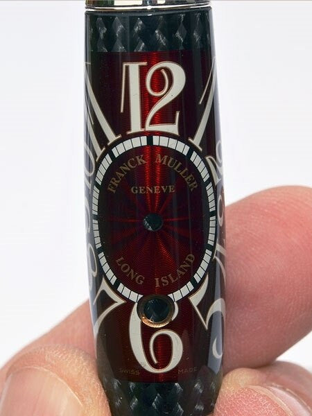 Artisan Crafted Collectable Pen made with a Franck Muller dial and assorted gears, cogs, screws and bridges #WPP401RB