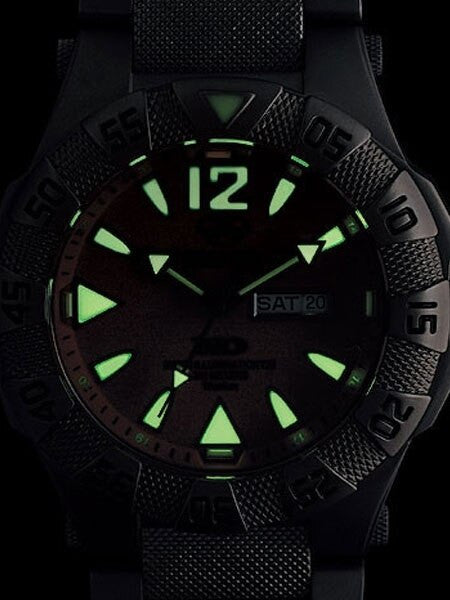 Reactor Gamma Ti 300 Meter Dive Watch with Never Dark Illumination and Titanium Case #52011