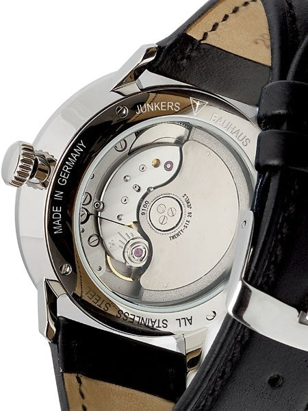 Junkers Bauhaus Automatic Watch with Power Reserve and 24hr Subdial #6060-2