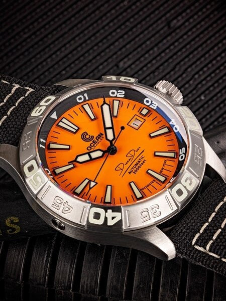 Ocean Crawler Dream Diver Swiss Automatic Watch with Domed AR Sapphire Crystal #CD-722