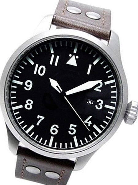 Aristo 3H109 47mm Swiss Automatic Pilot's Watch with XL Flieger Crown