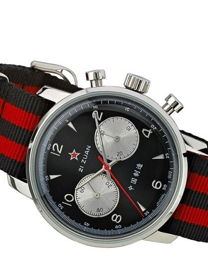 Scratch and Dent - Seagull 1963 Hand Wind Mechanical Chronograph with Black Dial #6488-2901B-SND