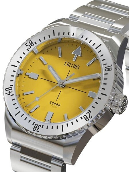 Collins SONAR Swiss Automatic, 300-M Dive Watch with 39.5mm Case and a Sapphire Crystal #CWC05