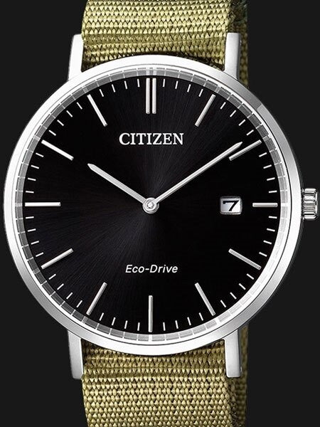 Citizen Eco-Drive Watch with Nylon Strap and 9-Month Power Reserve #AU1080-38E