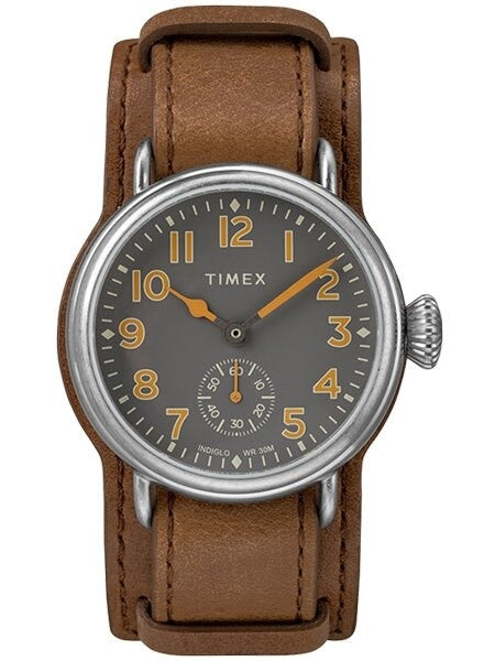 Timex 38mm Welton Quartz Watch with Grey Dial and INDIGLO Night-Light #TW2R88000VQ