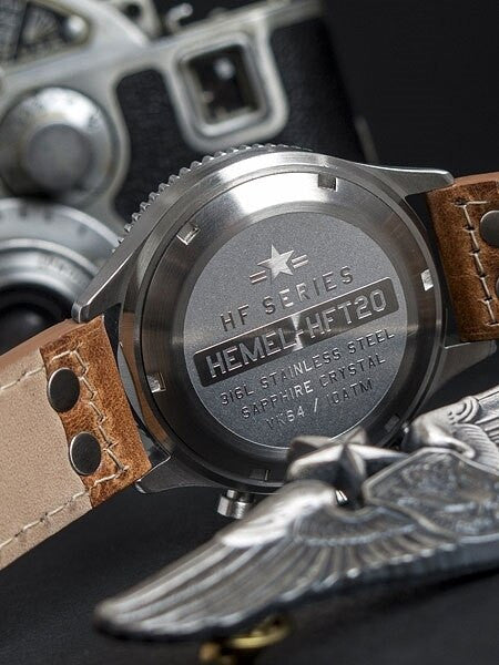No.2452 レボリューション ヴェール　オーバーフレーム HEMEL Quartz Chronograph with Ceramic Bezel Watch #HFT20-VK1