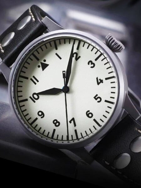 Laco Venedig Pilot watch, Swiss Automatic, Type-A Luminous Dial #861894