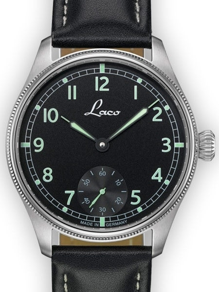 Laco Bremerhaven Manual Winding Navy Watch with AR Sapphire Crystal #862105