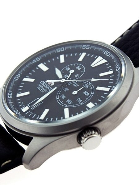 Orient 21-Jewel Automatic Field Watch with 24-Hour Sub-Dial #ET0N002B