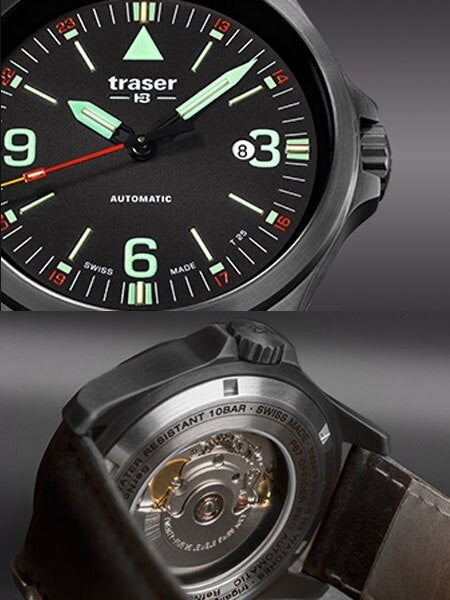 Traser P67 Officer Pro Swiss Automatic PVD Case Watch with an Anti-Reflective Sapphire Crystal #108075