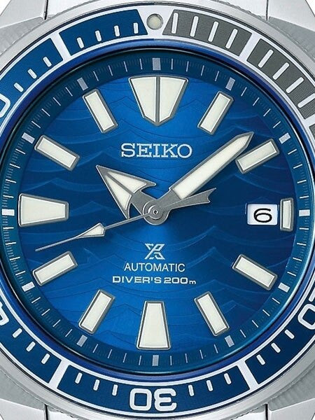 Seiko Save the Ocean Prospex Samurai Automatic Dive Watch with Stainless Steel Bracelet #SRPD23