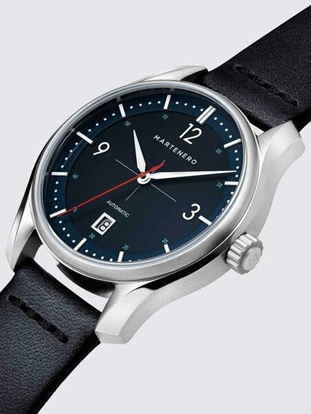 Martenero Kerrison Automatic Watch with Black Dial, Sapphire Crystal #KER004
