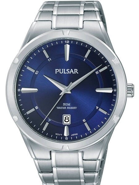 Pulsar Quartz Watch with 42mm Case and Radiant Blue Dial #PS9521