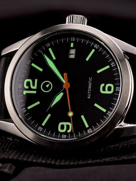 Islander Automatic Watch with Leather Strap and an AR Dome Sapphire Crystal #ISL-53